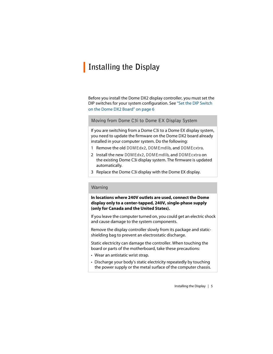Installing the display | Planar C3i/EX User Manual | Page 15 / 64