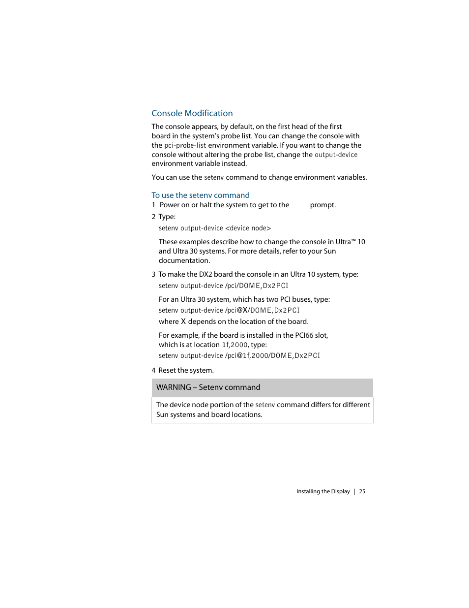 Console modification | Planar C3i/EX User Manual | Page 35 / 64