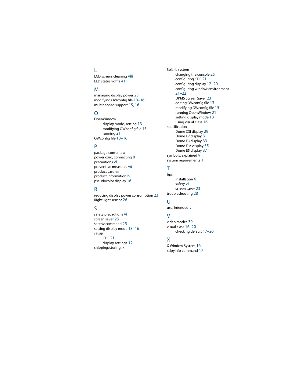 Planar C3i/EX User Manual | Page 54 / 64