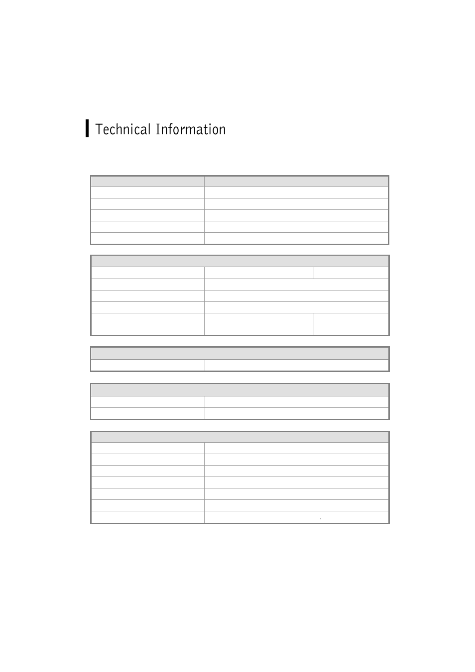 Technical information, Specifications | Planar PL1911MW User Manual | Page 13 / 20