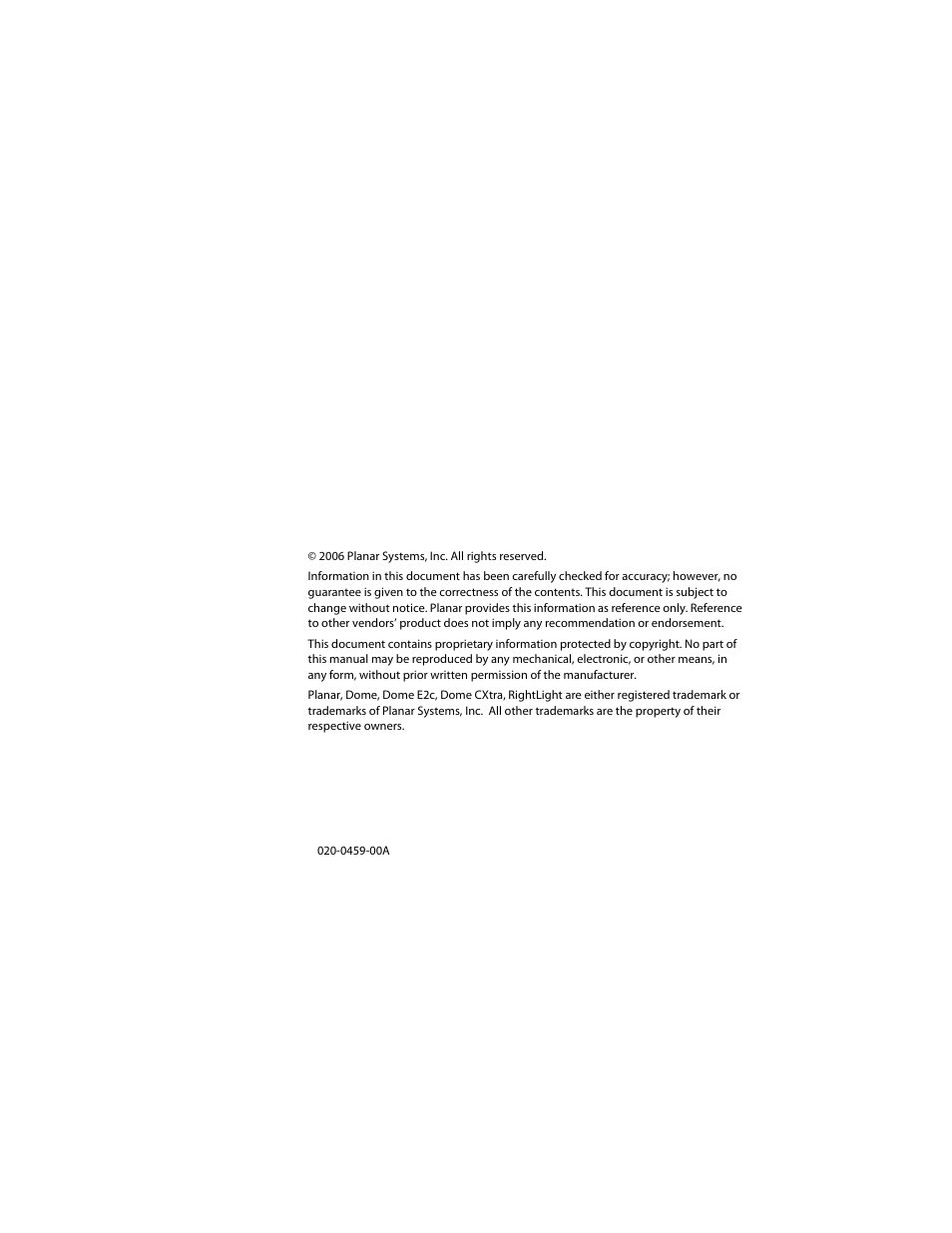 Planar E2c Display User Manual | Page 2 / 38