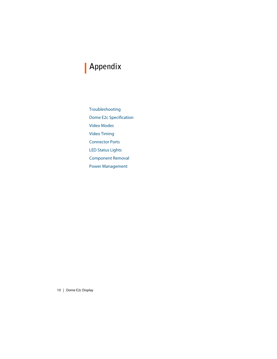 Appendix | Planar E2c Display User Manual | Page 20 / 38