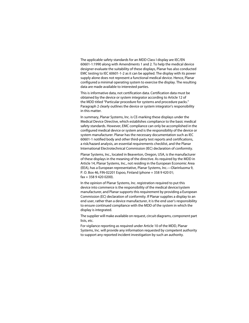 Planar E2c Display User Manual | Page 31 / 38