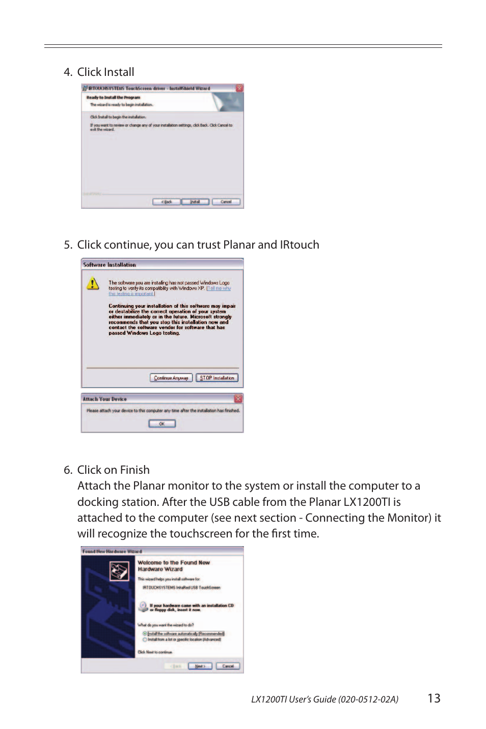 Planar LX1200TI User Manual | Page 13 / 29