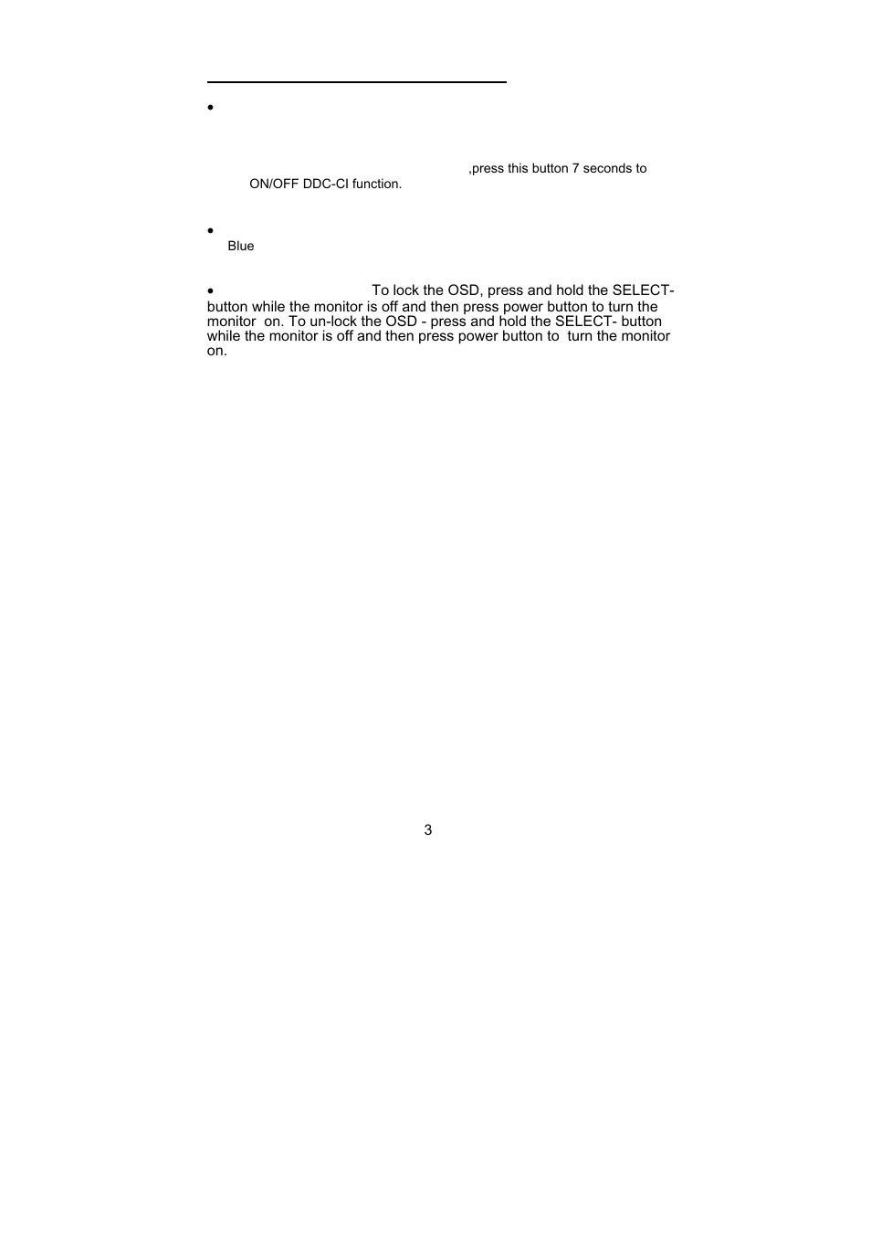 Operating instructions (cont.) | Planar PX2210MW User Manual | Page 15 / 25