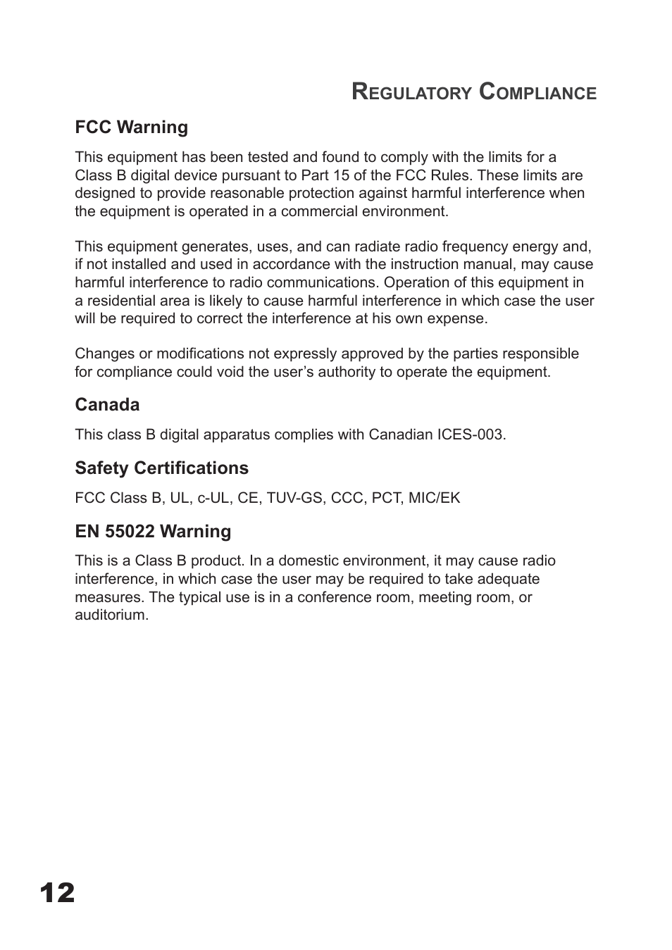 Planar PD7060 User Manual | Page 12 / 152