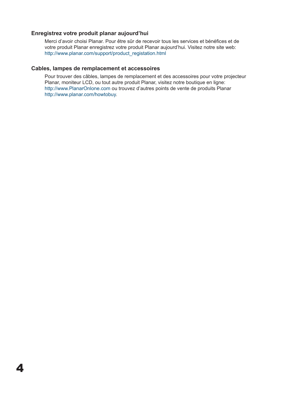 Planar PD7060 User Manual | Page 16 / 152