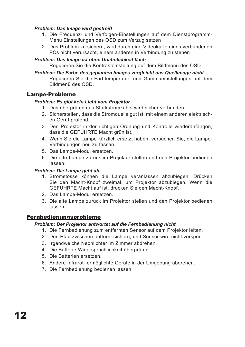 Planar PD7060 User Manual | Page 38 / 152