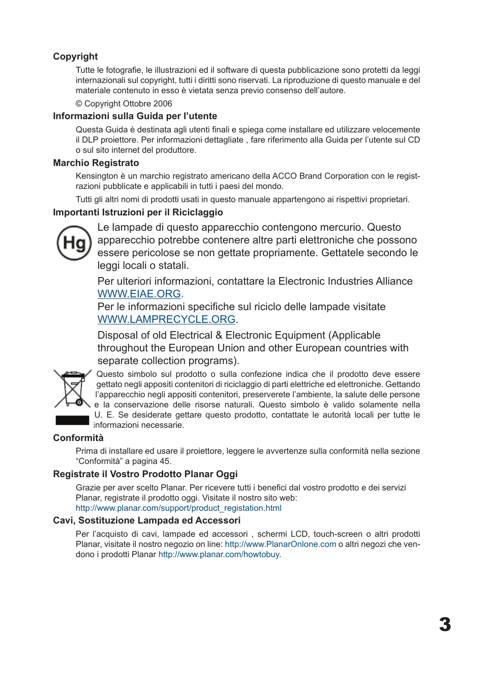 Planar PD7060 User Manual | Page 43 / 152