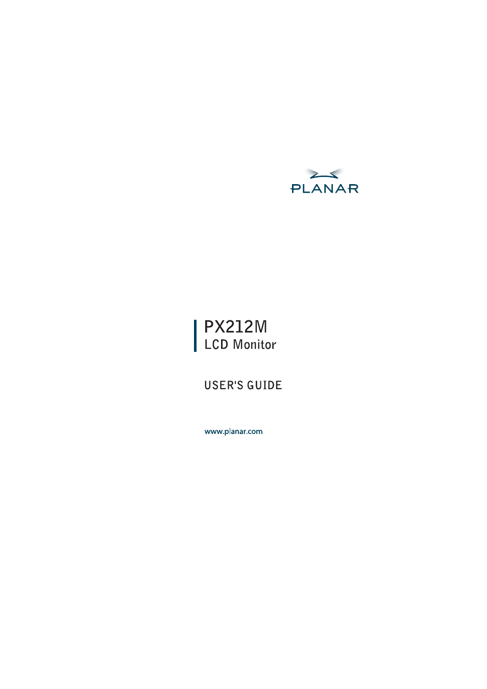 Planar PX212M User Manual | 24 pages