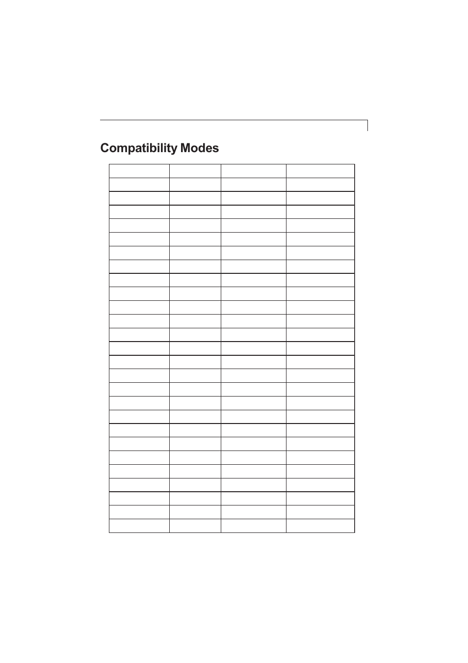 Compatibility modes | Planar PX212M User Manual | Page 21 / 24