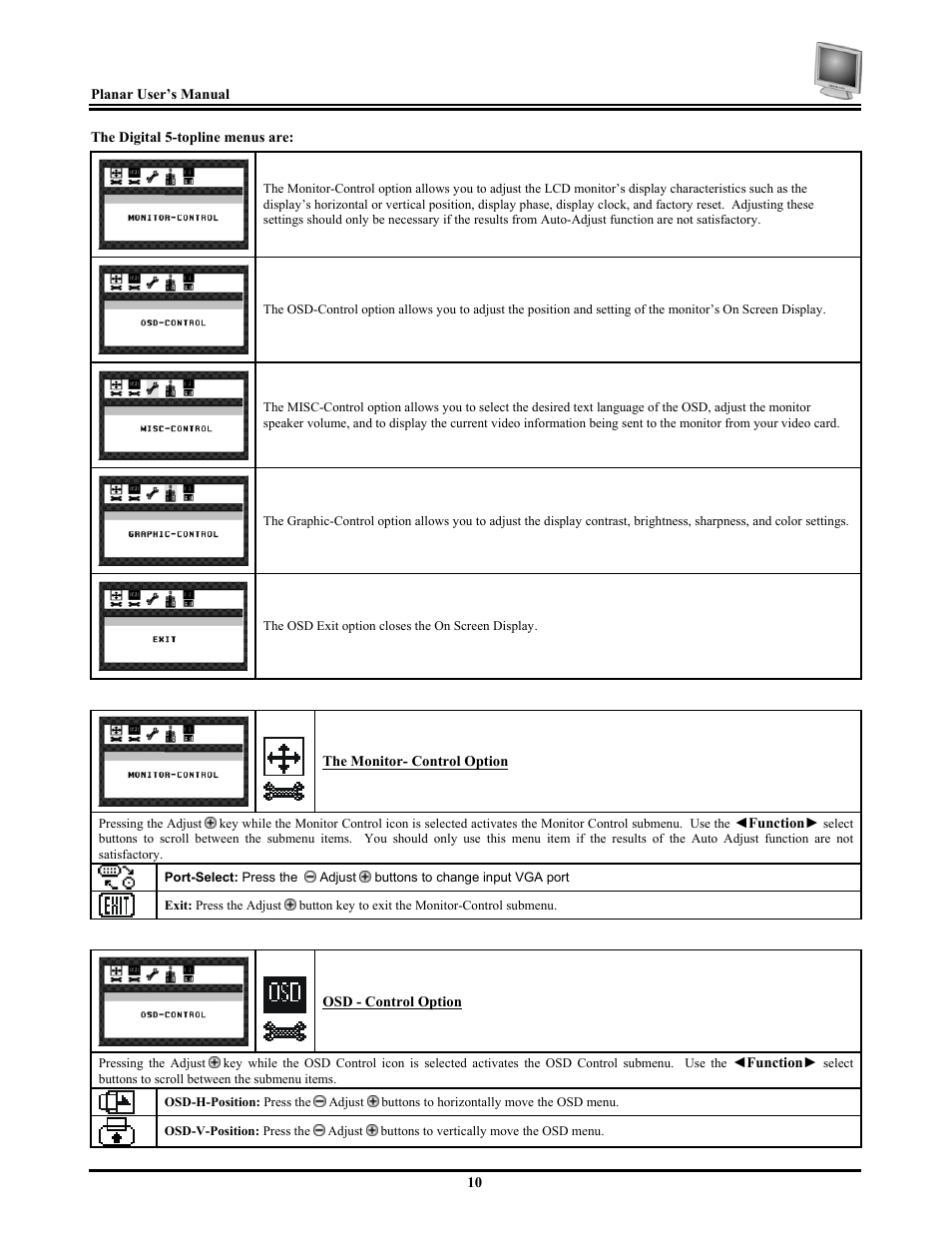 Planar PV174 User Manual | Page 16 / 20