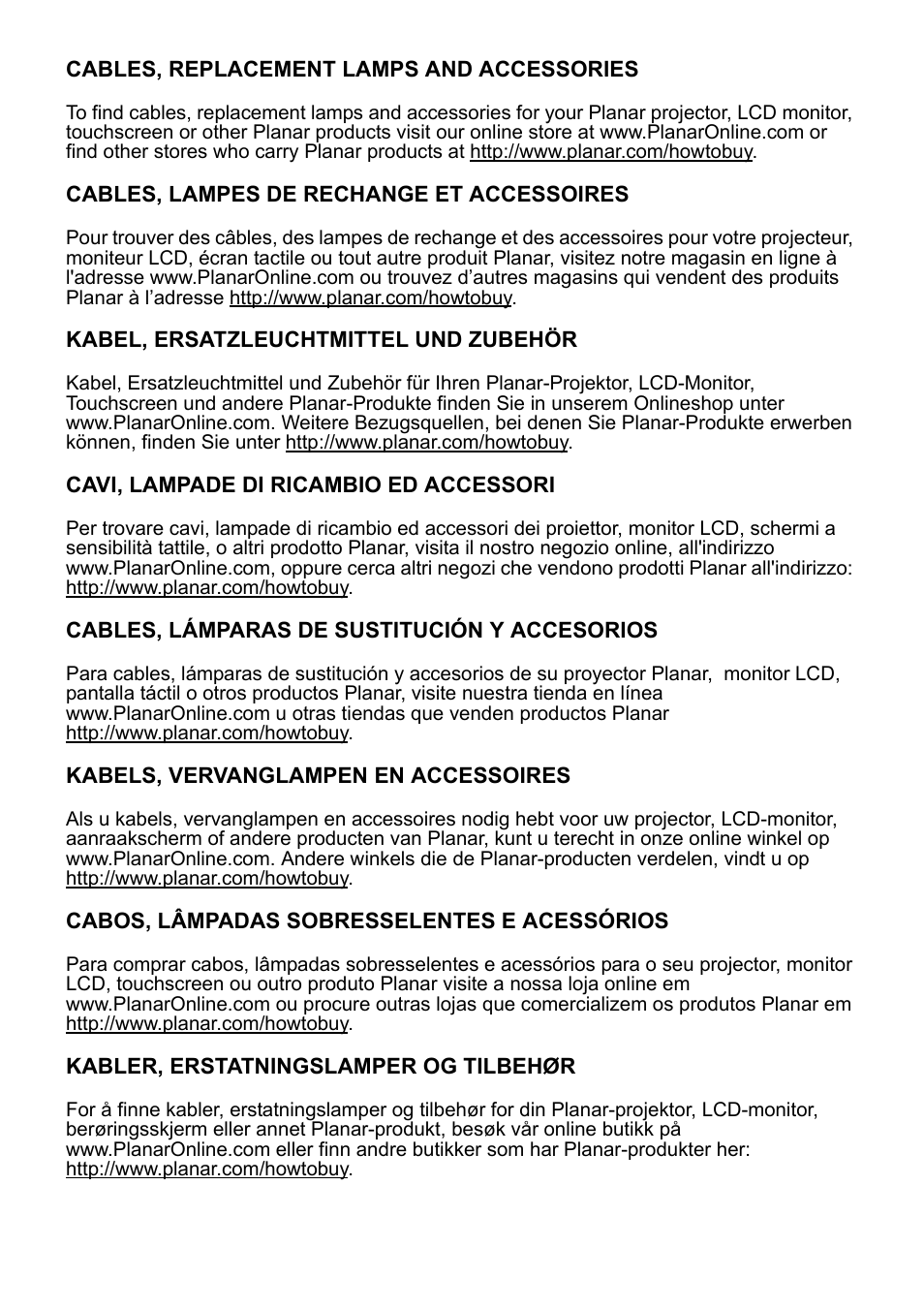 Planar DLP PD7150 User Manual | Page 5 / 23