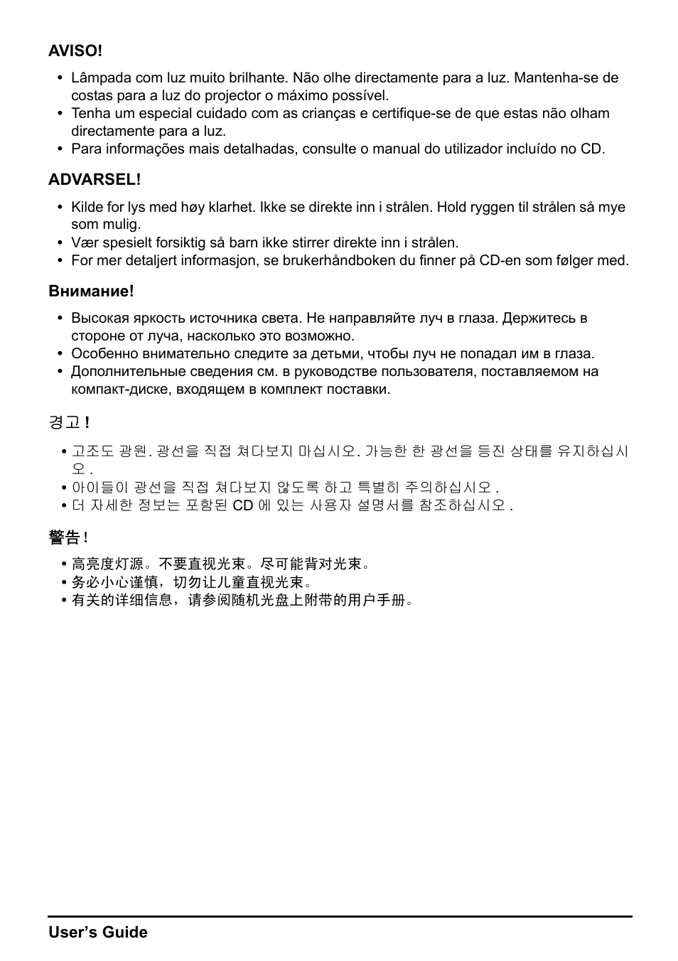 Planar DLP PD7150 User Manual | Page 8 / 23