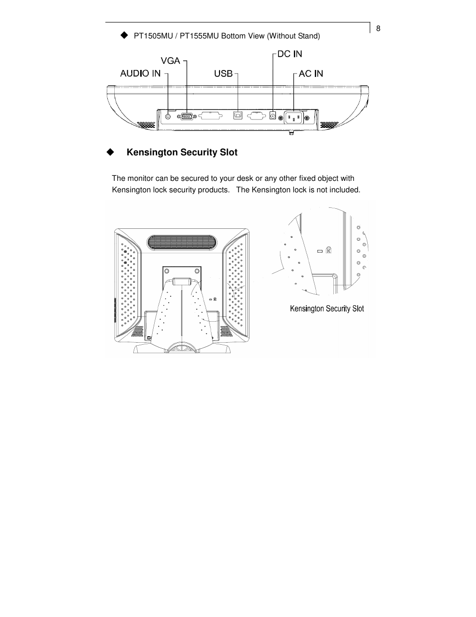 Planar PT1501MX User Manual | Page 10 / 28