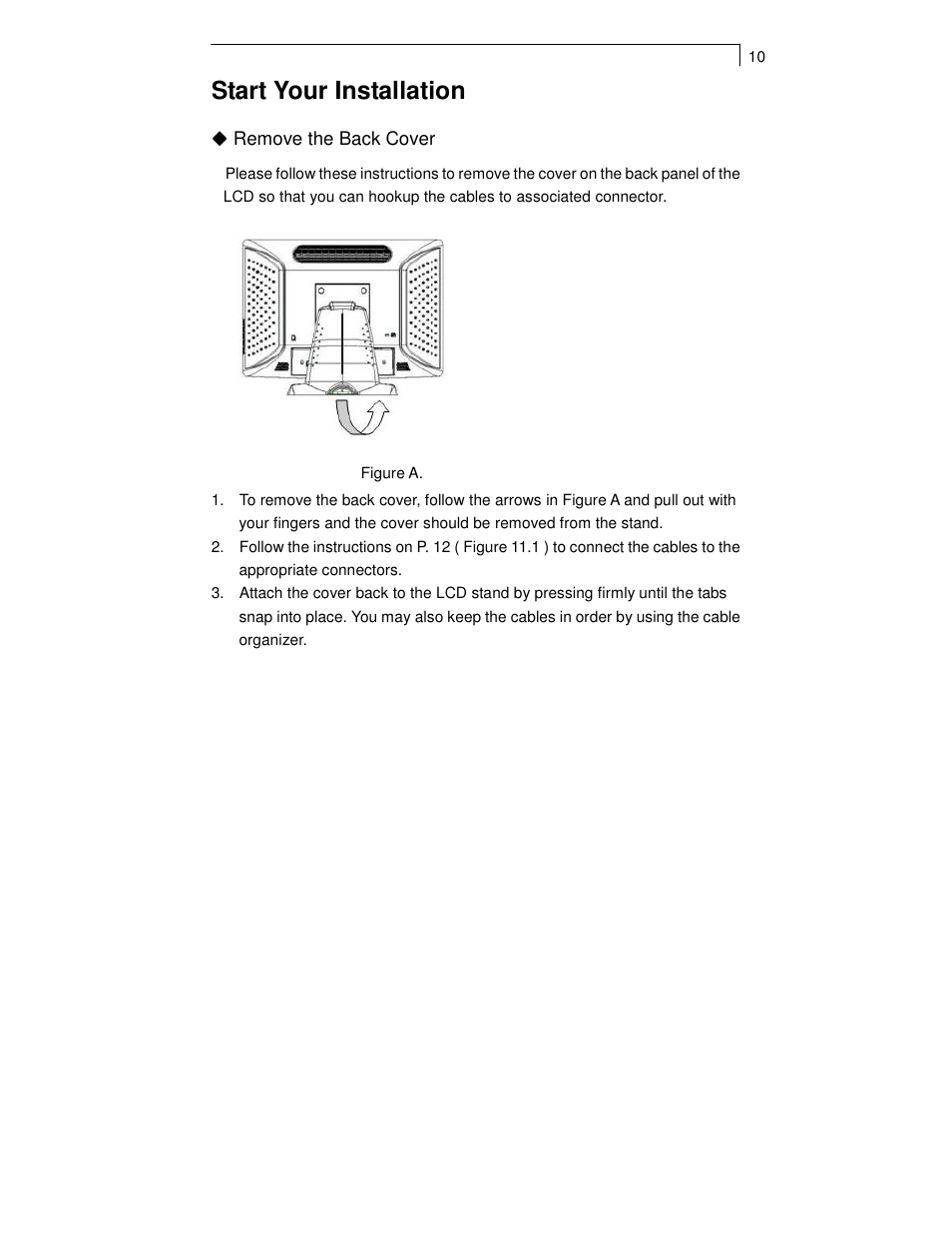 Start your installation | Planar PT1501MX User Manual | Page 12 / 28