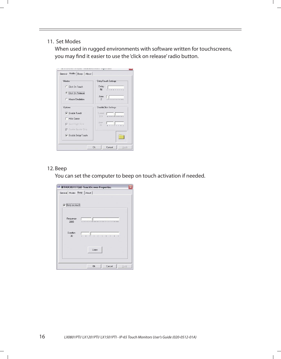 Planar LX1201PTI User Manual | Page 16 / 27