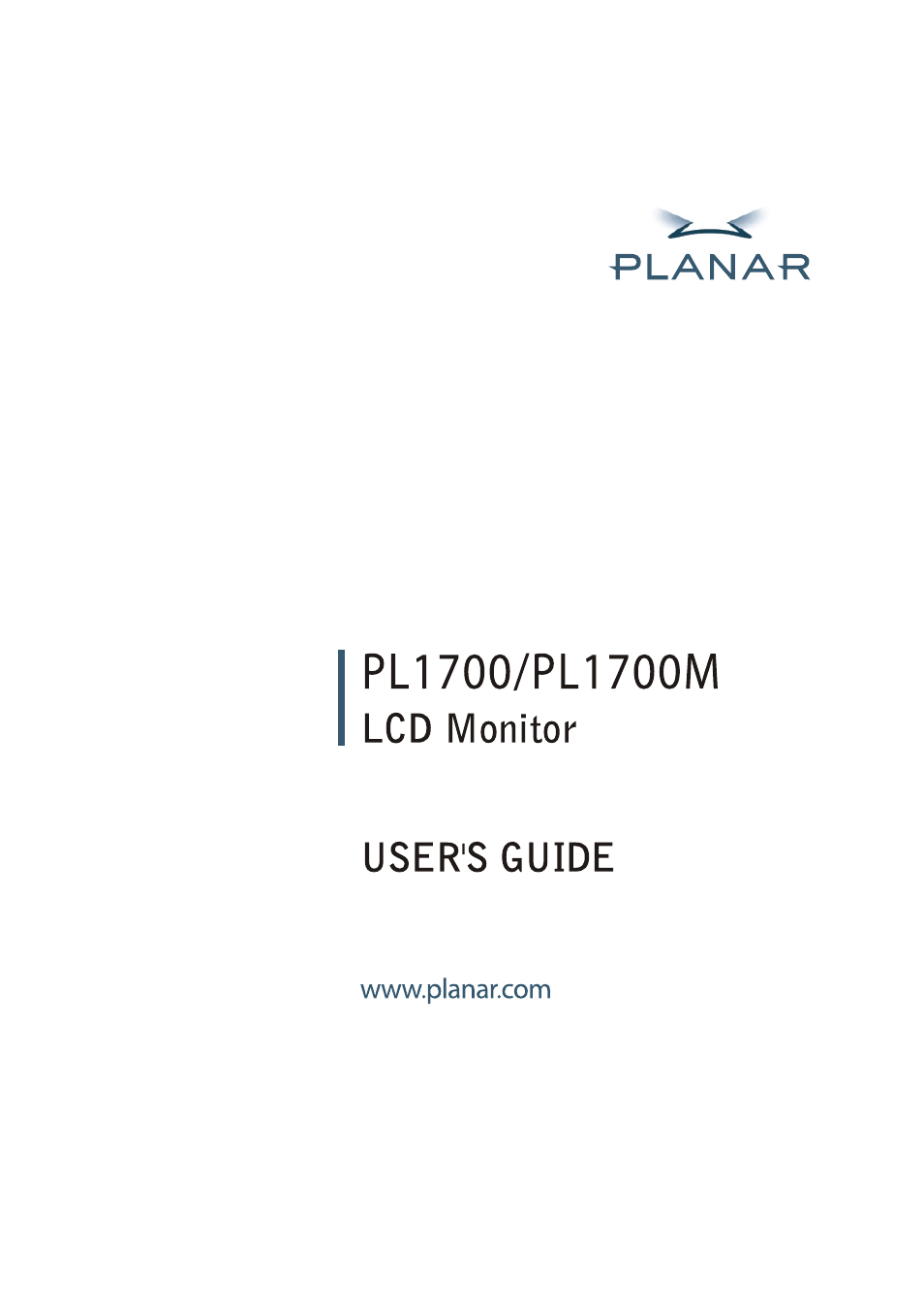 Planar PL1700 User Manual | 17 pages