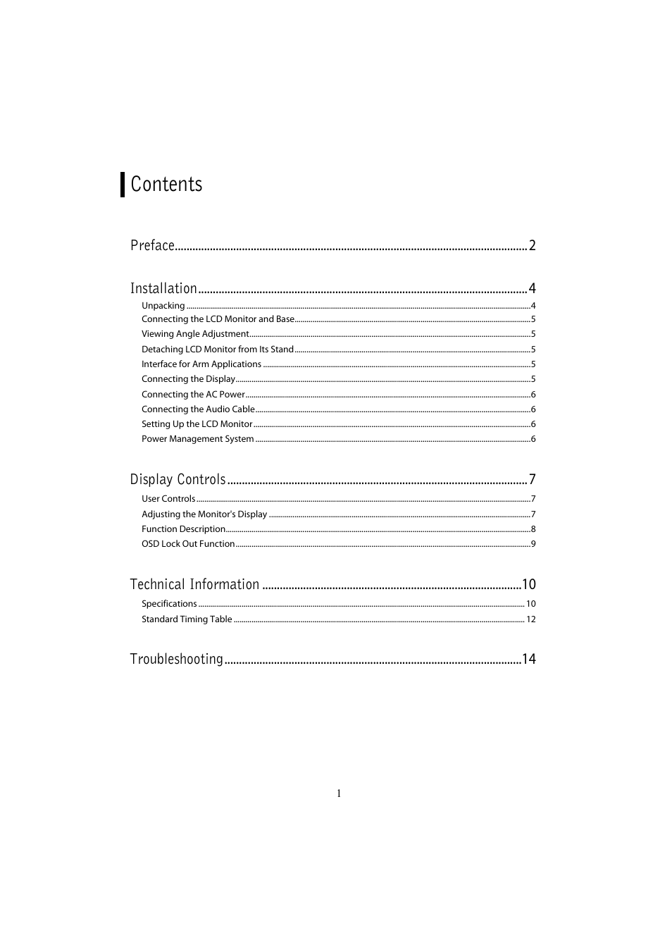 Planar PL1700 User Manual | Page 3 / 17
