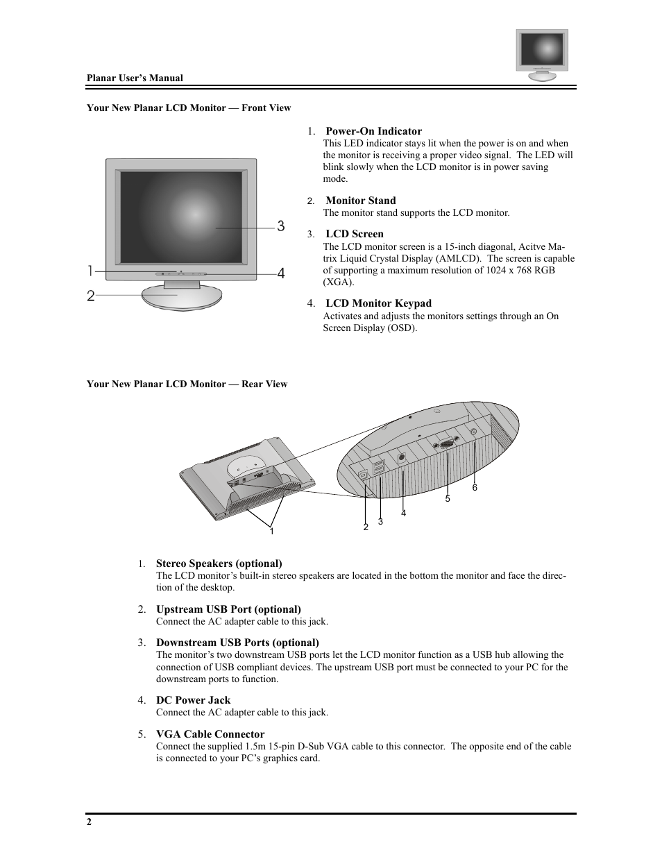 Planar FWT1503Z User Manual | Page 8 / 18