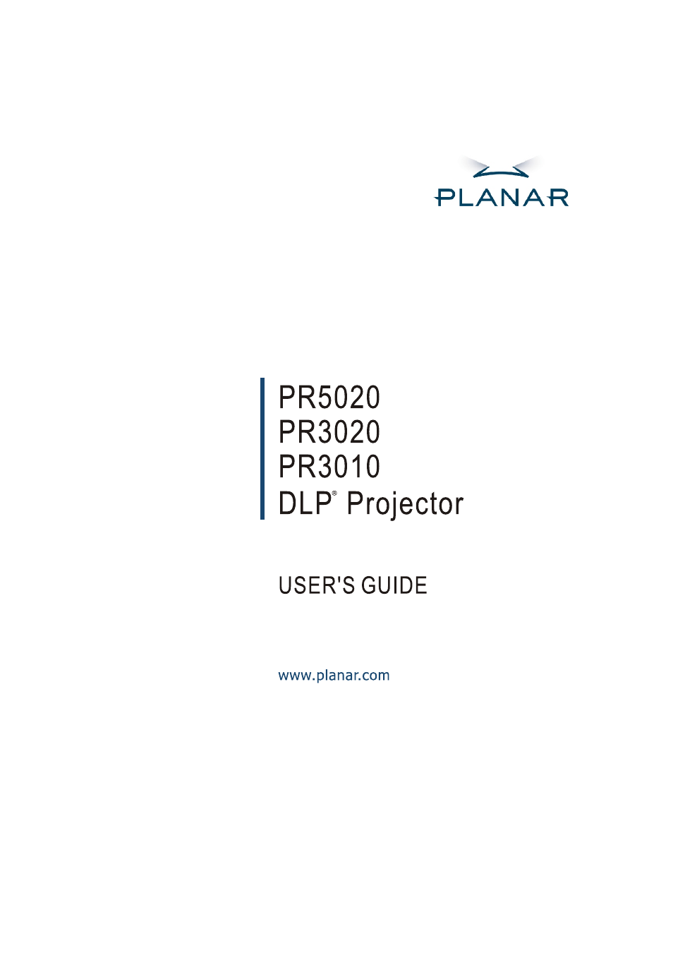 Planar PR3010 User Manual | 8 pages