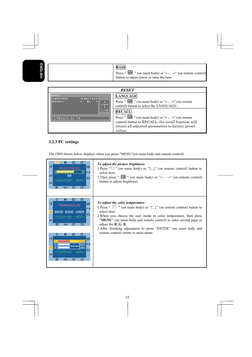 Planar XP17W User Manual | Page 15 / 21