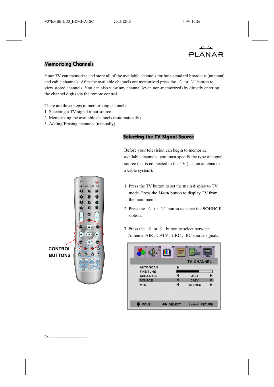 Planar XP37W User Manual | Page 29 / 70