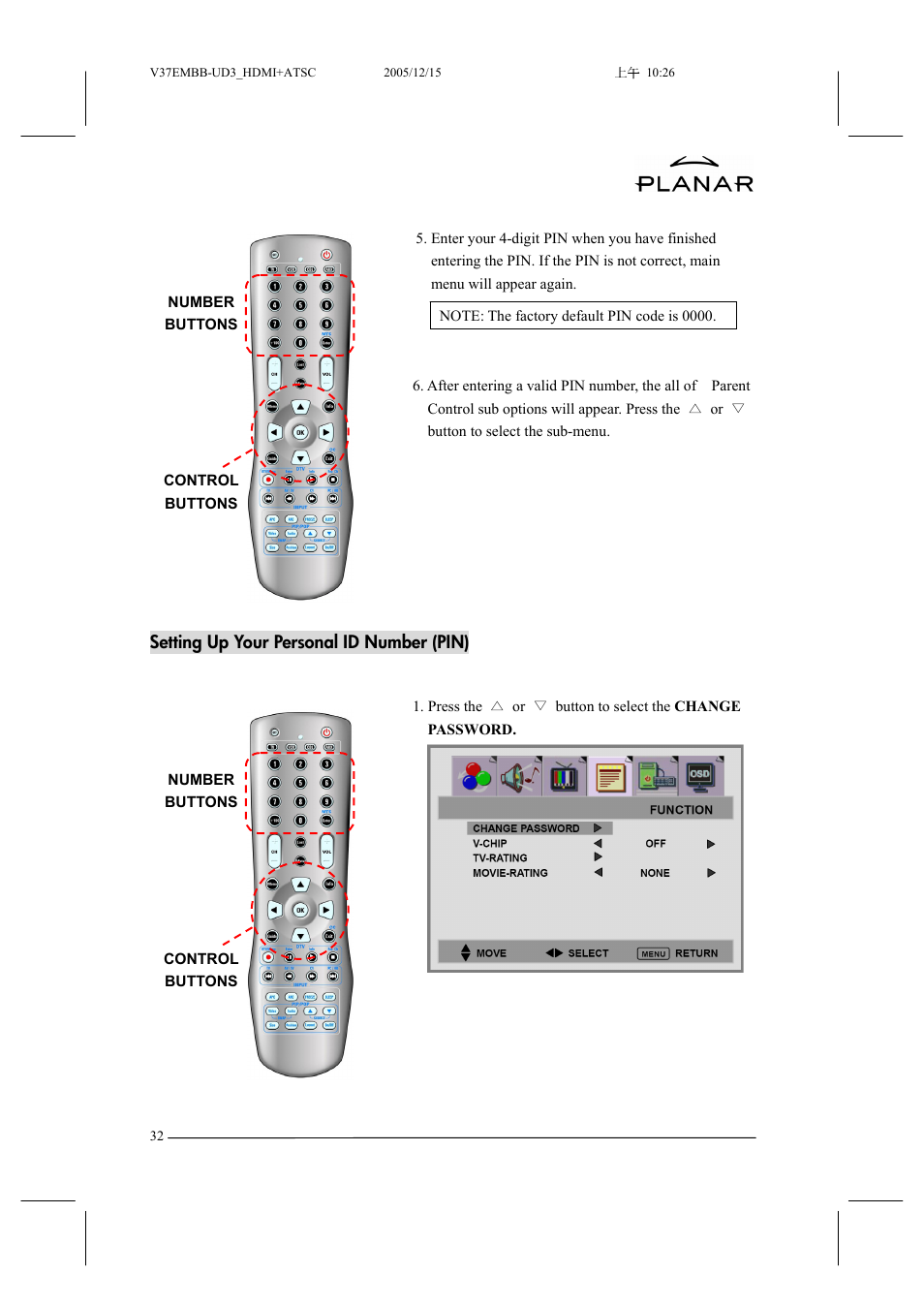 Planar XP37W User Manual | Page 33 / 70