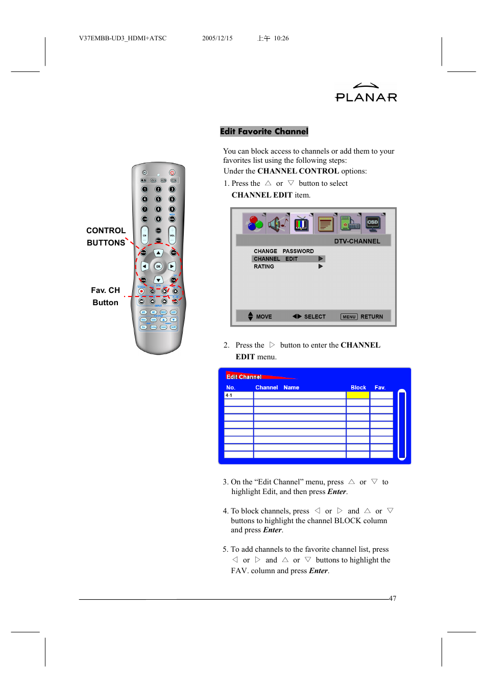 Planar XP37W User Manual | Page 48 / 70