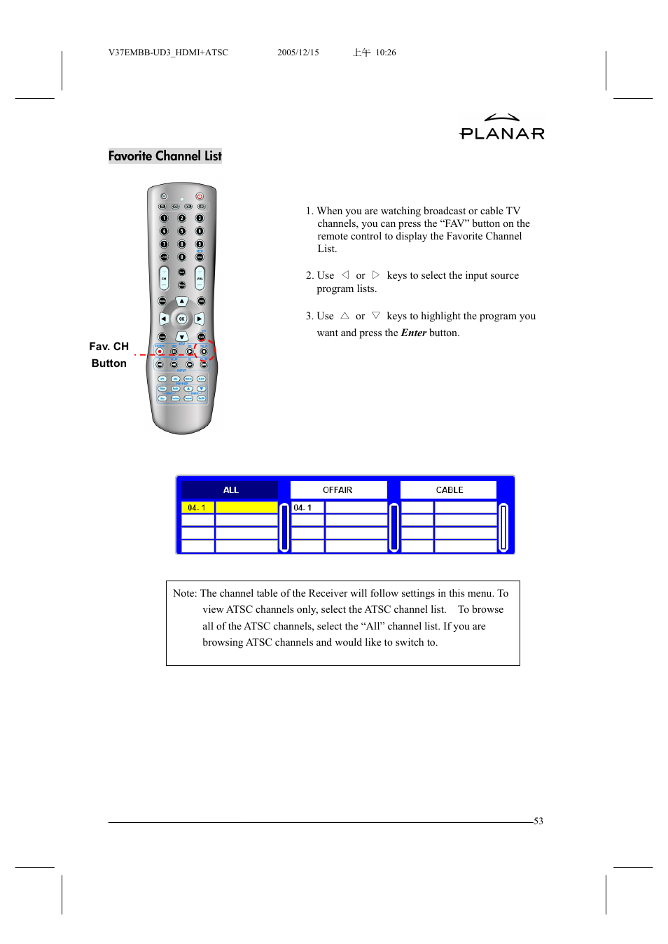 Planar XP37W User Manual | Page 54 / 70