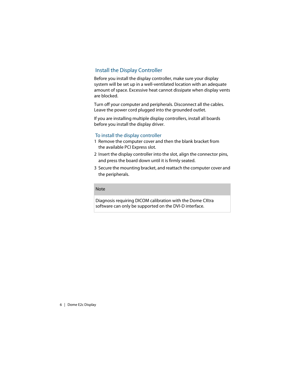 Install the display controller | Planar E2C User Manual | Page 16 / 38