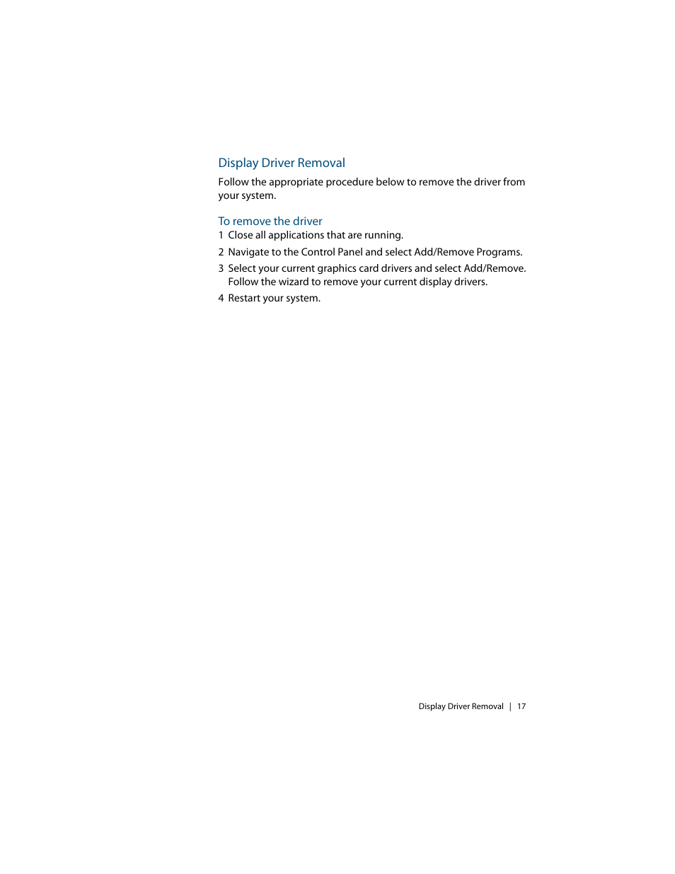 Display driver removal, Component removal | Planar E2C User Manual | Page 27 / 38