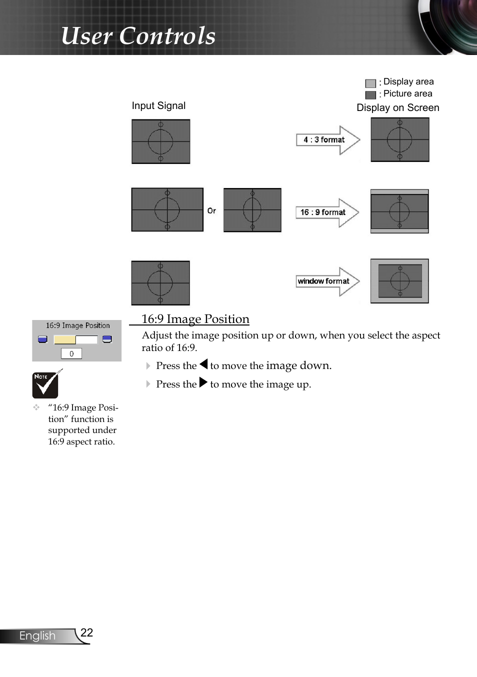 User controls | Planar PR6020 User Manual | Page 24 / 36