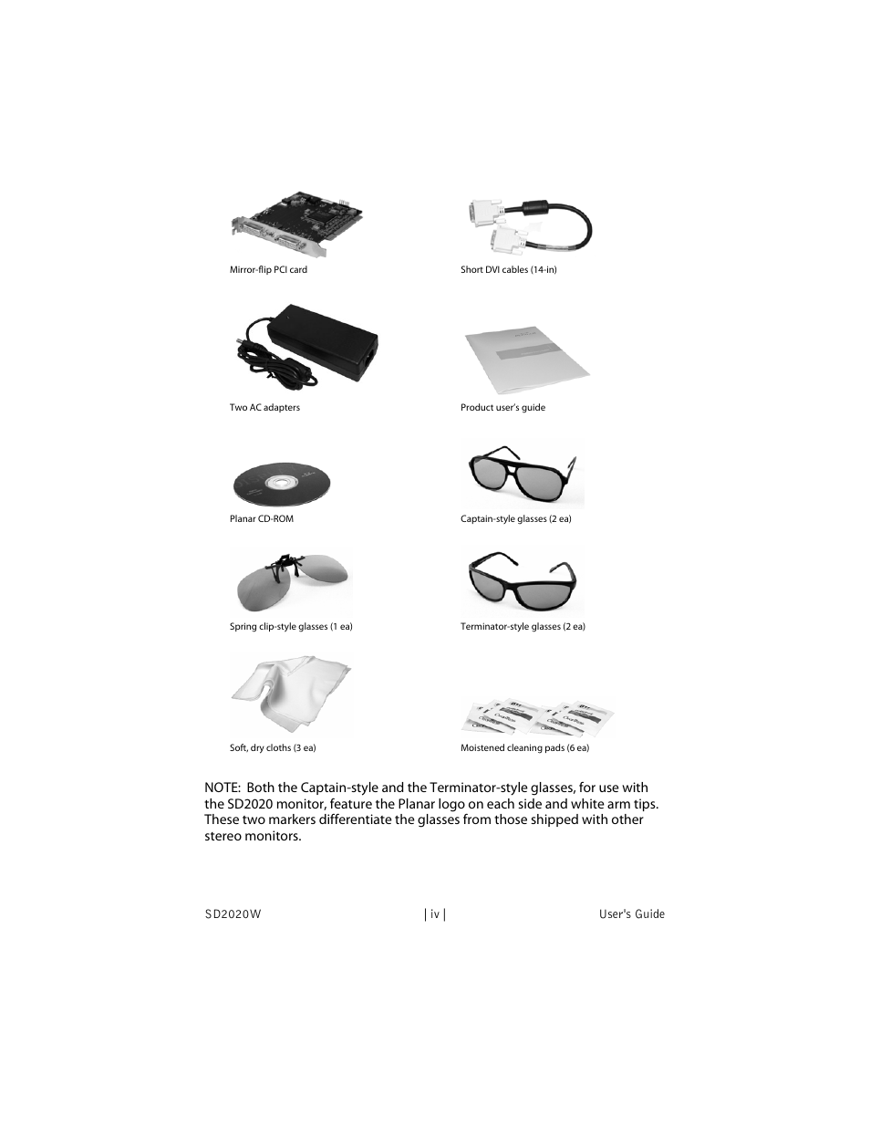 Planar SD2020 User Manual | Page 4 / 20