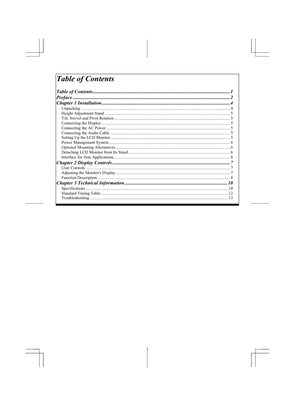 Planar PL1711M User Manual | Page 3 / 16