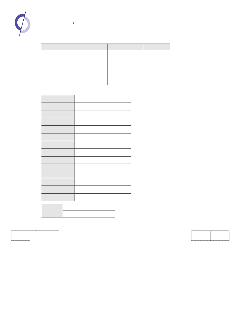 Specifications user information, Component mode | Planar PDP 60B User Manual | Page 52 / 53