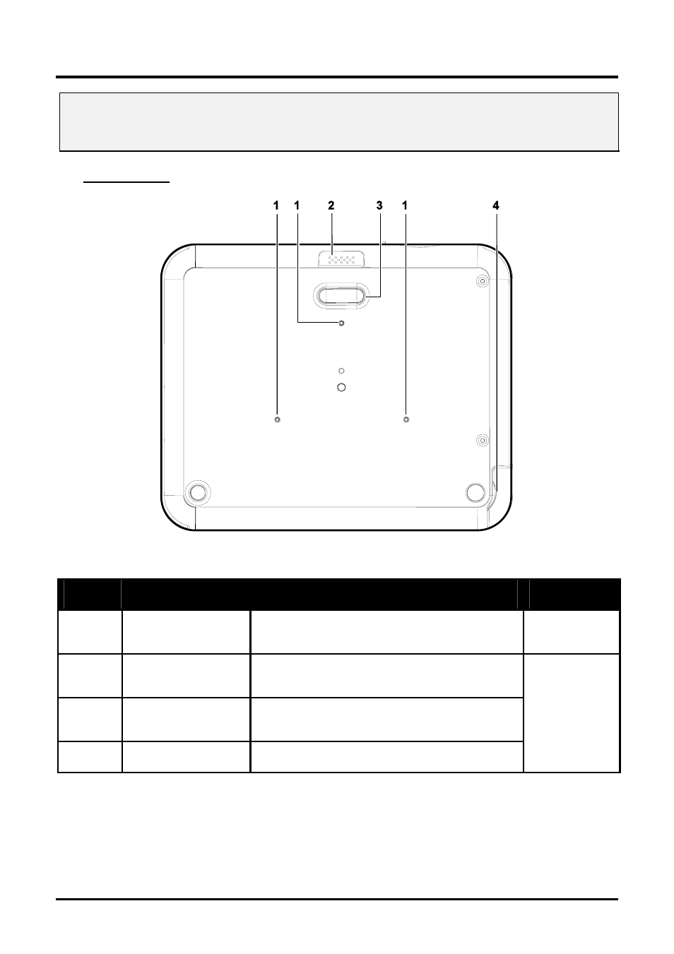 Bottom view | Planar PR Line PR5022 User Manual | Page 14 / 55