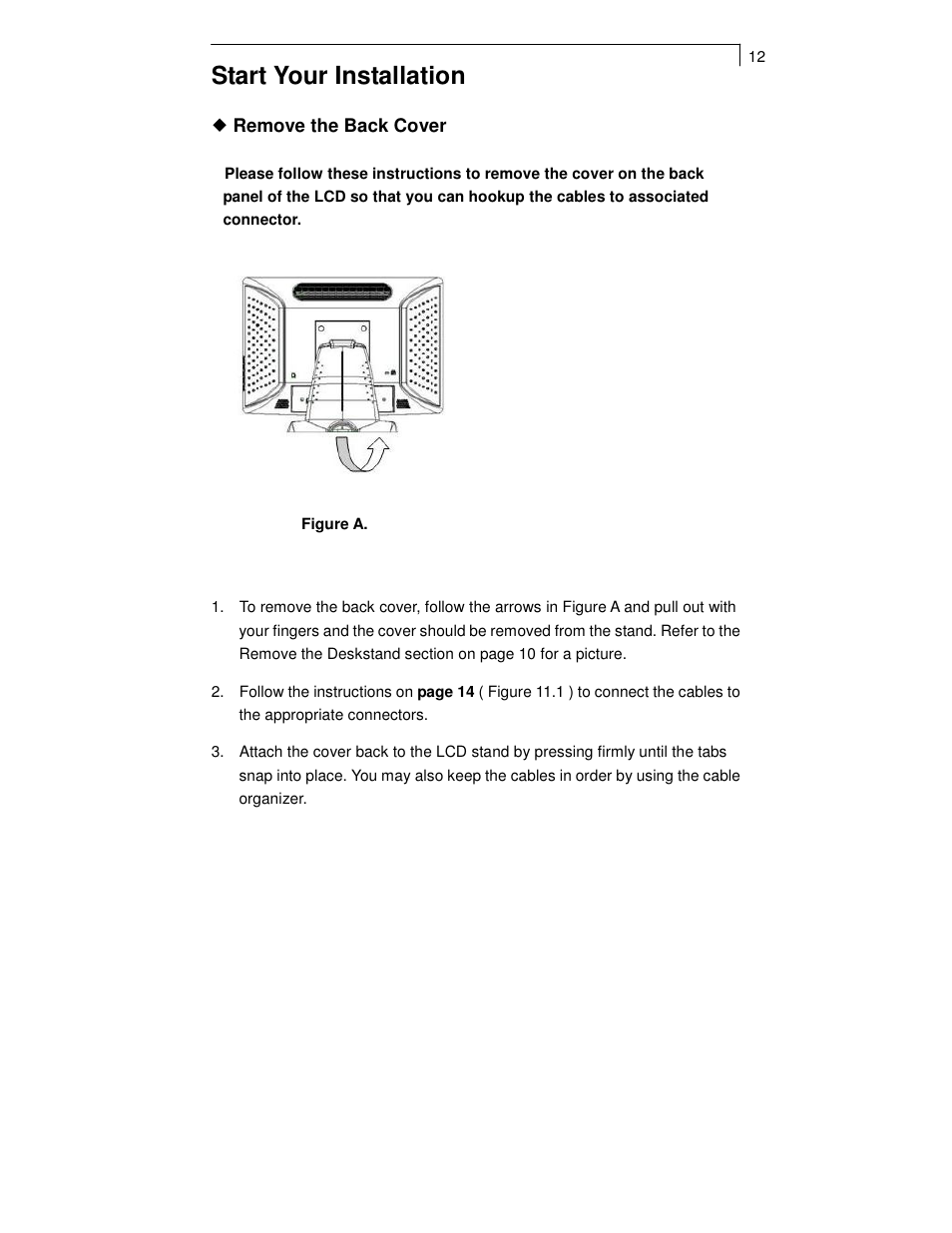 Start your installation | Planar PT1550MX User Manual | Page 14 / 30
