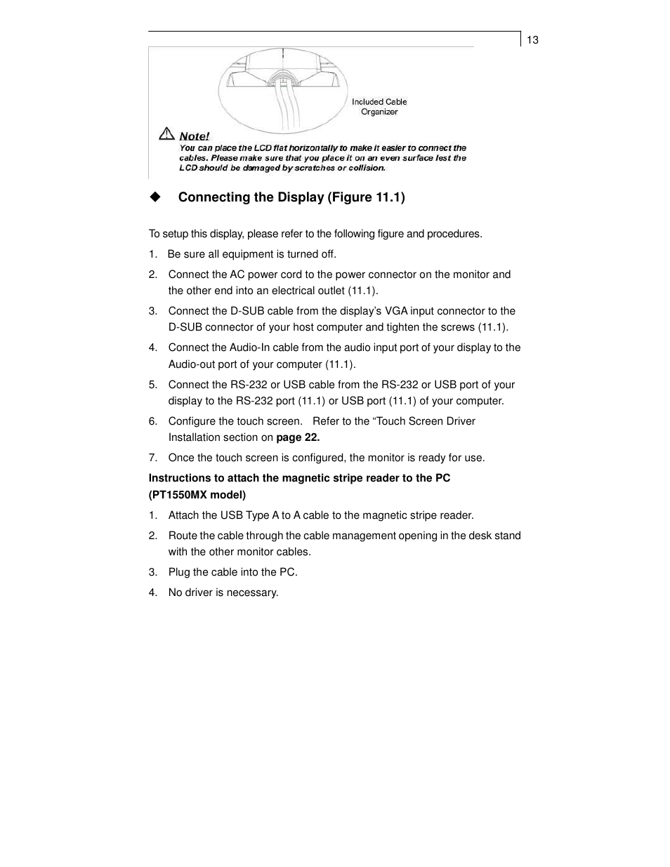 Planar PT1550MX User Manual | Page 15 / 30