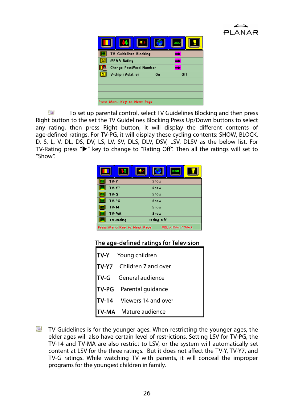 Planar PD42ED User Manual | Page 30 / 48