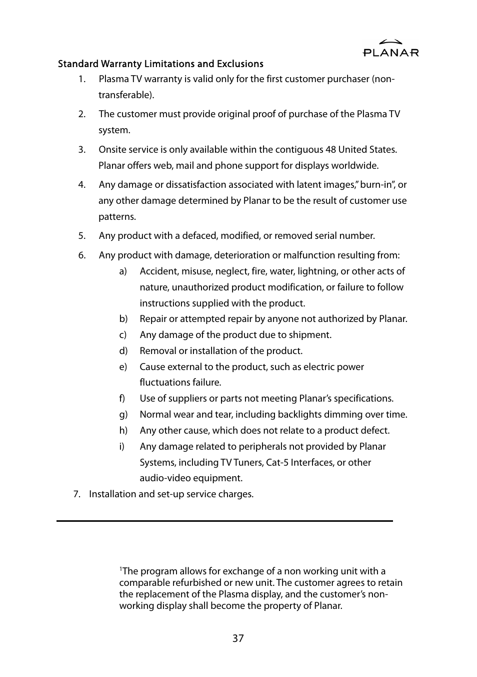 Planar PD42ED User Manual | Page 41 / 48