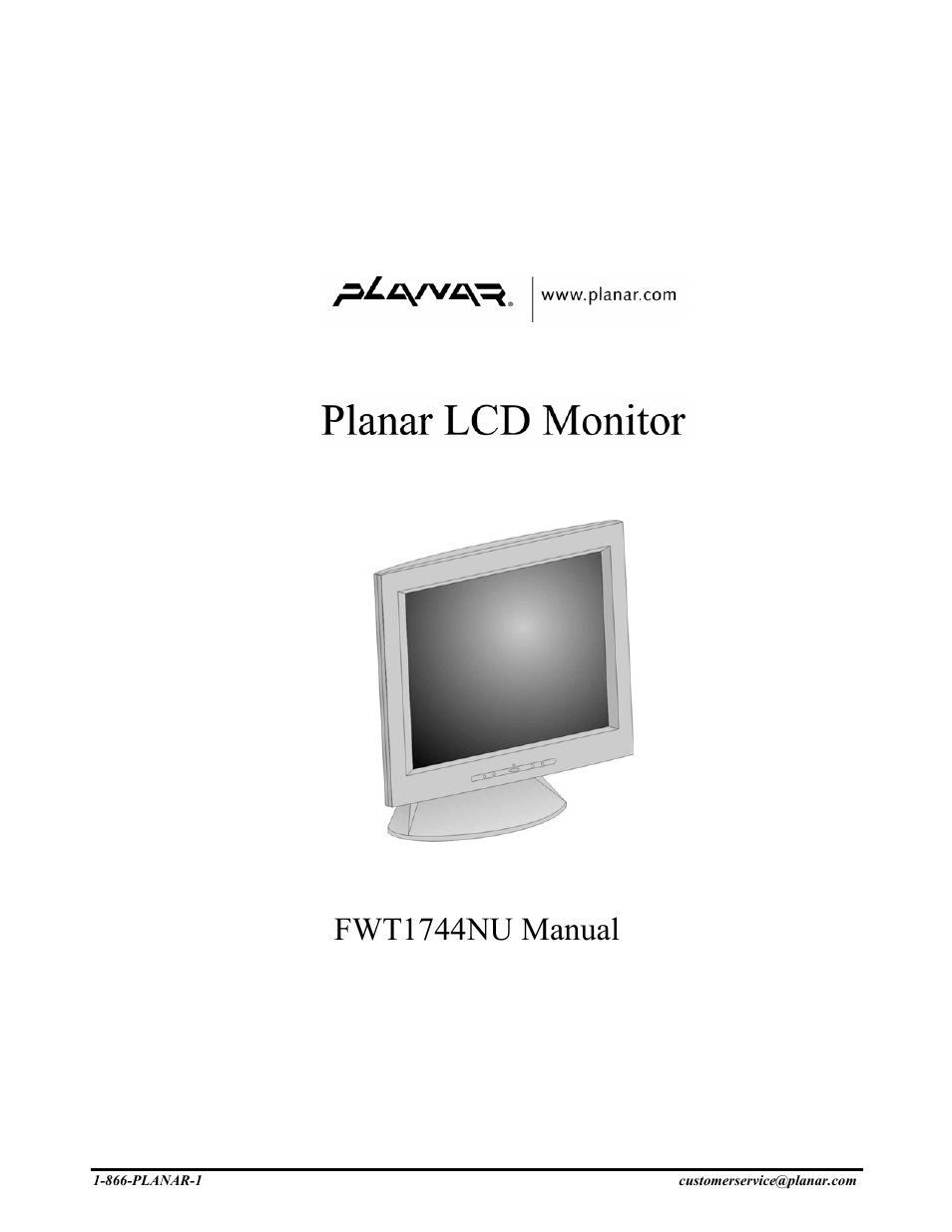 Planar FWT1744NU User Manual | 18 pages