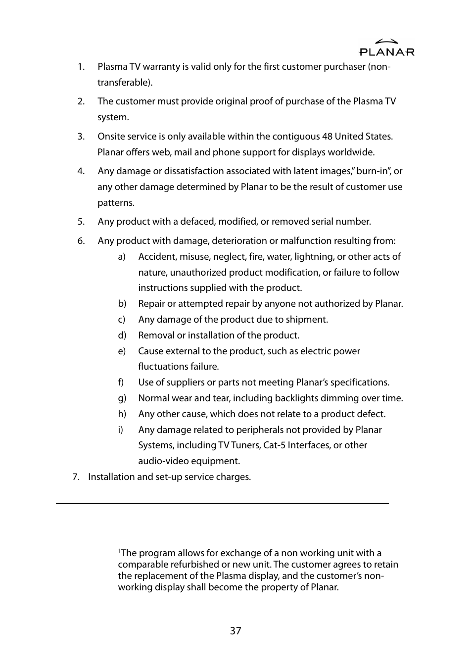 Planar PDP42HD User Manual | Page 41 / 48