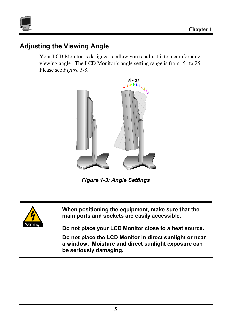 Adjusting the viewing angle | Planar PL120 User Manual | Page 13 / 26