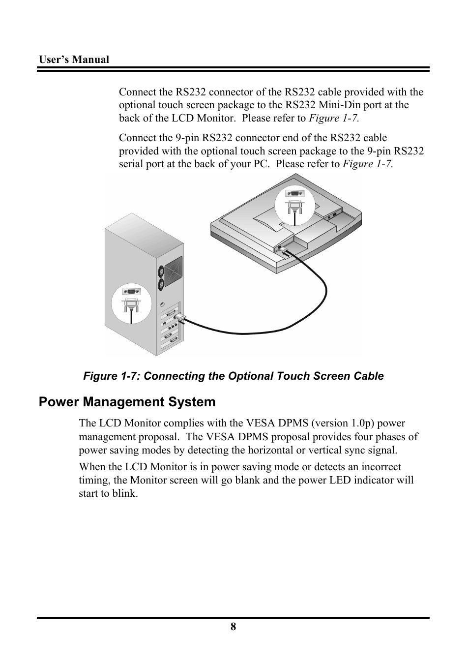 Power management system | Planar PL120 User Manual | Page 16 / 26