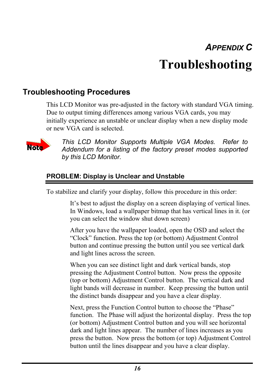 Troubleshooting | Planar PL120 User Manual | Page 24 / 26