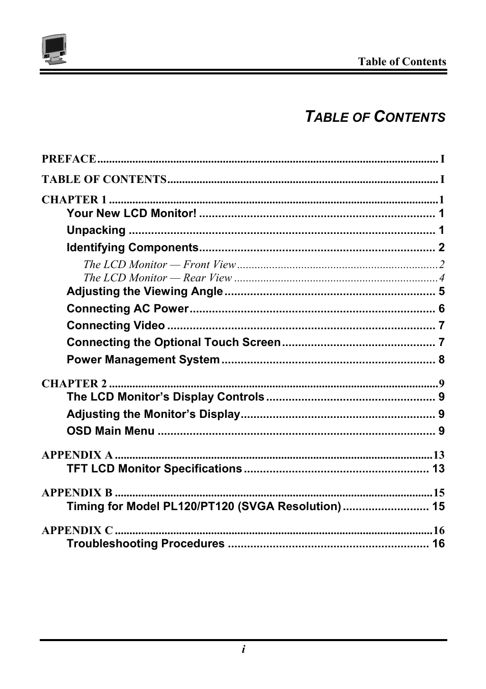 Planar PL120 User Manual | Page 7 / 26