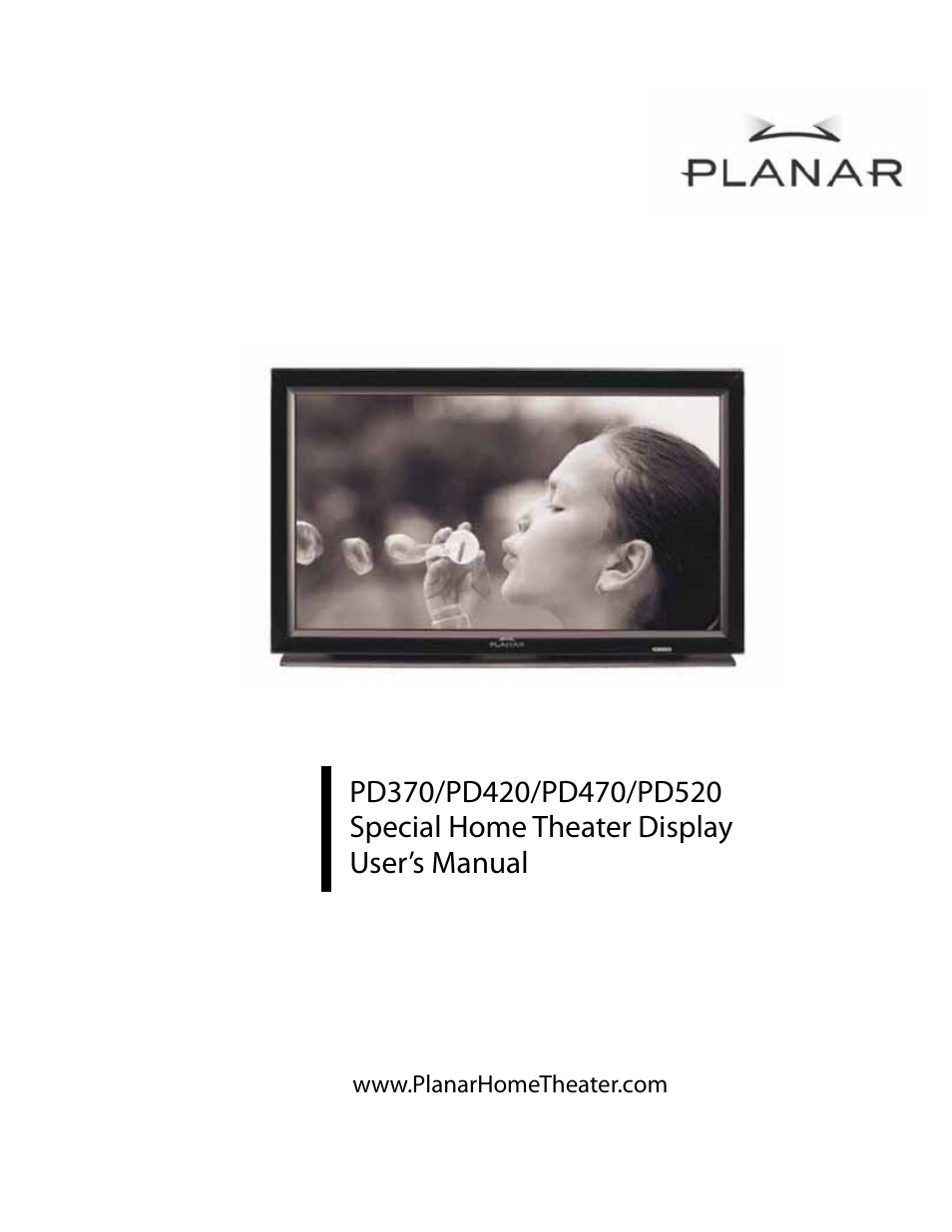 Planar PD370 User Manual | 26 pages