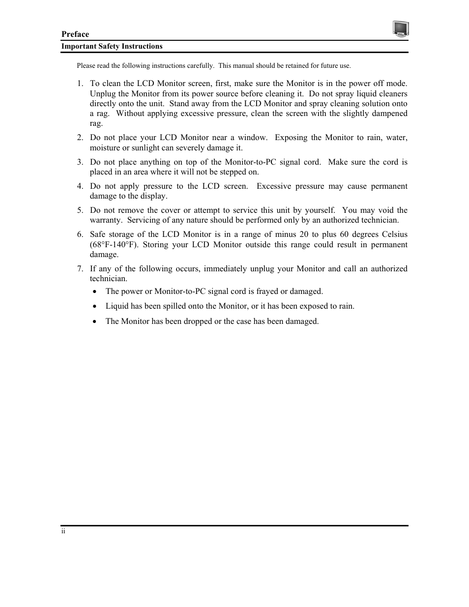 Planar CT1905S User Manual | Page 4 / 18