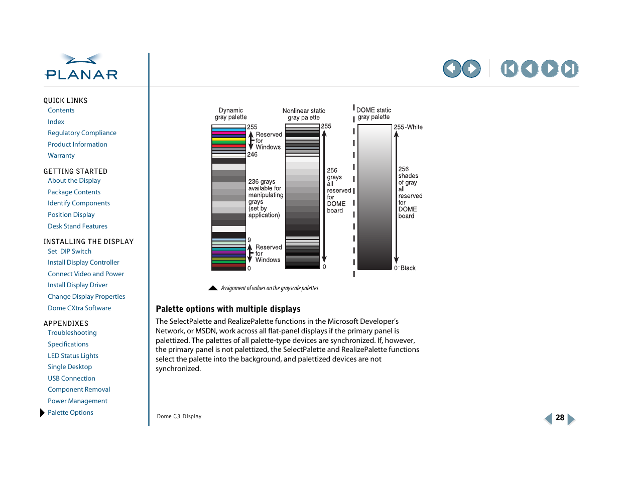 Planar C3 User Manual | Page 38 / 45